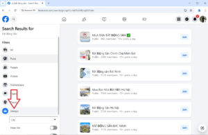 Quét nhóm Facebook theo từ khóa