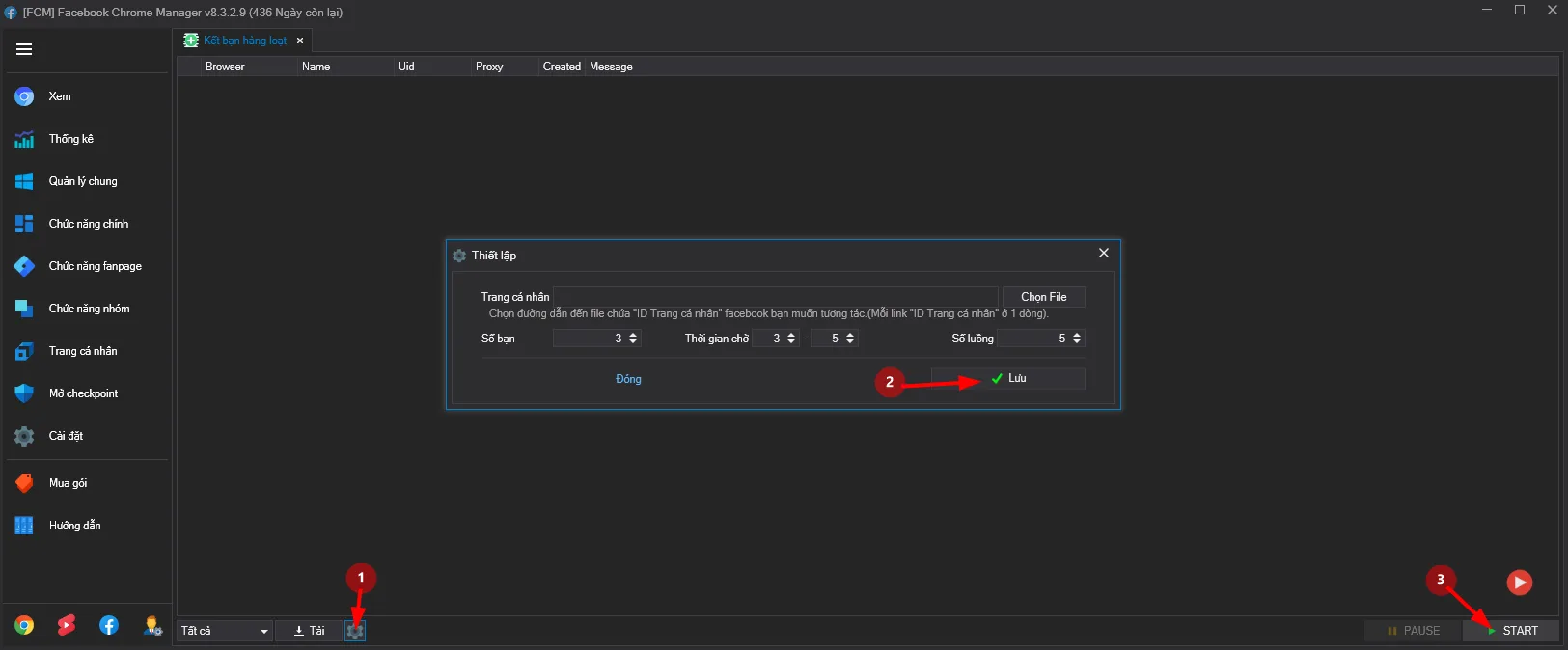 auto kết bạn hàng loạt