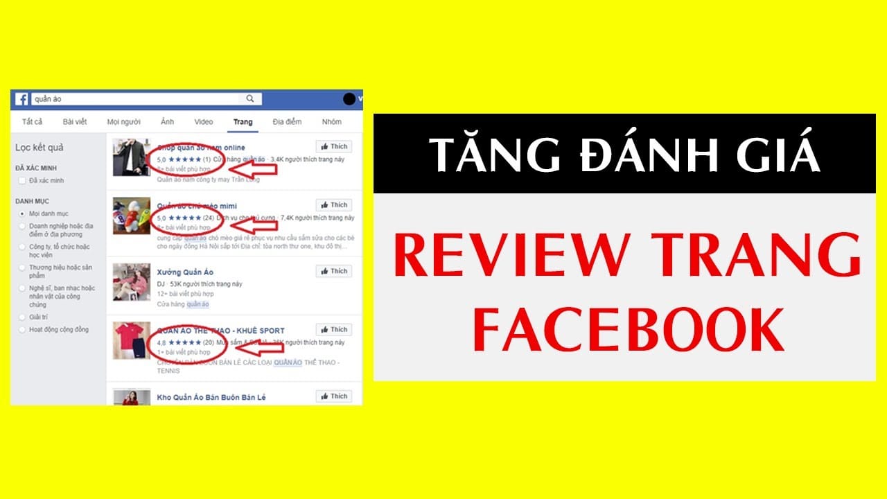 Tầm quan trọng của việc tăng đánh giá fanpage facebook